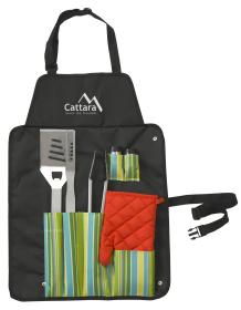 Cattara Grilovací nářadí sada 7ks + zástěra Cattara Grilovací nářadí sada 7ks + zástěra