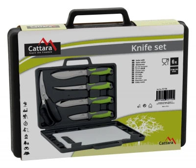 Cattara Grilovací nože sada 4+1+1