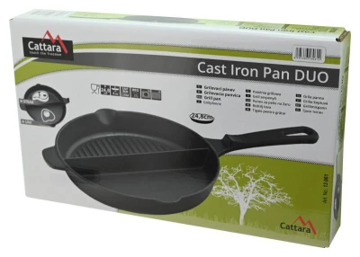 Cattara Grilovací pánev DUO LITINA 25cm