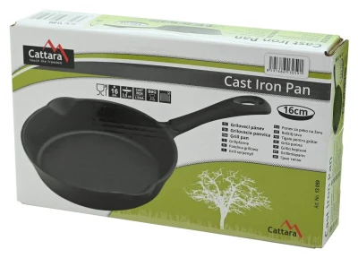 Cattara Grilovací pánev s držadlem LITINA 16cm