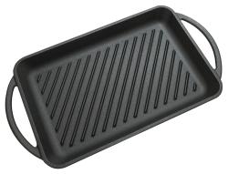 Cattara Grilovací pánev s držadly LITINA 33x21,5cm