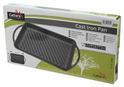 Cattara Grilovací pánev s držadly LITINA 33x21,5cm