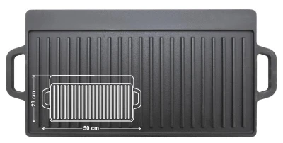 Cattara Grilovací plát oboustranný LITINA 50x23x1,4cm