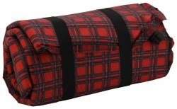 Cattara Karimatka samonafukovací 190x60x3,8cm s polštářem KILT červená