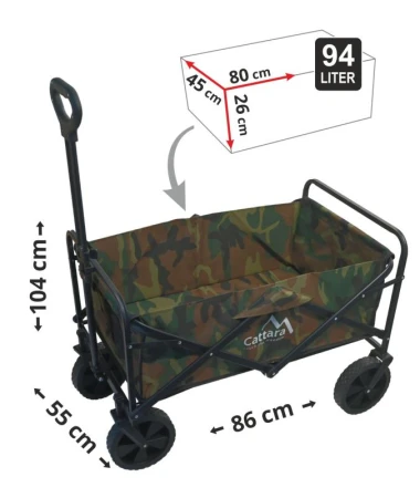 Cattara Kempingový vozík skládací TROGIR ARMY