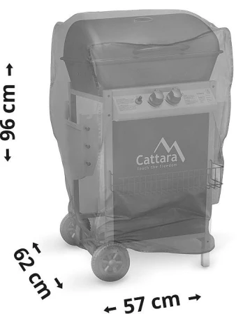Cattara Kryt plynového grilu 99BB011, 13039 a 14102