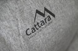 Cattara Lehátko kempingové skládací SOFA šedé polohovací