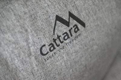 Cattara Lehátko kempingové skládací SOFA šedé polohovací