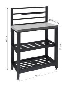 Cattara Modul stôl TORINO 4 pre vonkajšiu kuchyňu 80x47x123cm