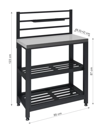 Cattara Modul stůl TORINO 4 pro venkovní kuchyň 80x47x123cm