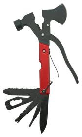 Cattara Nůž MULTI HAMMER 18cm červený