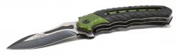 Cattara Nůž zavírací COBRA 20cm s pojistkou zelená-černá