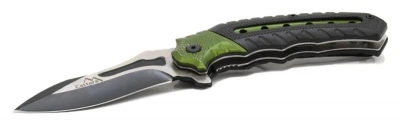 Cattara Nůž zavírací COBRA 20cm s pojistkou zelená-černá