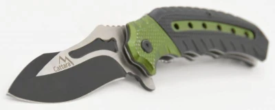 Cattara Nůž zavírací COBRA 20cm s pojistkou zelená-černá