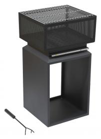 Cattara Ohniště CUBE s mřížkou 74cm Cattara Ohniště CUBE s mřížkou 74cm
