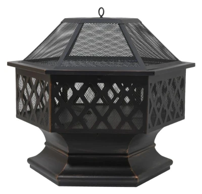 Cattara Ohniště HEXAGON copper patina s poklopem