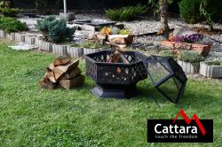 Cattara Ohniště HEXAGON copper patina s poklopem