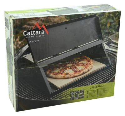 Cattara Pizza pec SALERNO s dvierkami a teplomerom 40x35,5x21cm