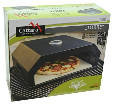 Cattara Pizza pec TORRE s teploměrem 40x34,5x16cm