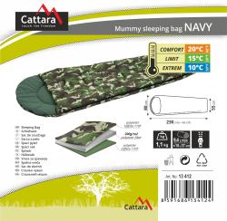Cattara Spací pytel mumie NAVY 10°C