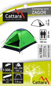 Cattara Stan ZAGOR pro 2 osoby 200x120x100cm PU1500mm