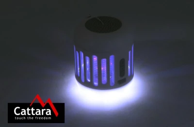 Cattara Svítilna MUSIC CAGE Bluetooth nabíjecí + UV lapač hmyzu