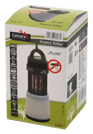 Cattara Svítilna PLUM vysouvací nabíjecí + lapač hmyzu