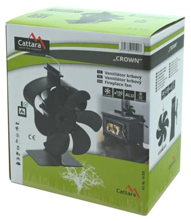 Cattara Ventilátor krbový CROWN s podstavcem 150mm
