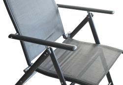 Cattara Židle zahradní skládací PULA tmavě šedá