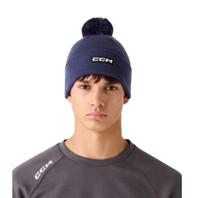 CCM Čepice Team Pom Knit Polar Fleece SR