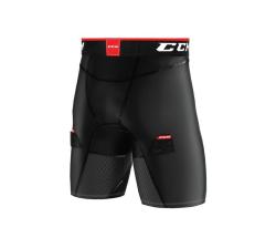 CCM Compression Shorts Jock JR 2022 Kraťasy se suspenzorem POUZE Junior, M, černá (VÝPRODEJ)
