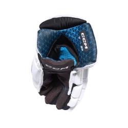 CCM Jetspeed FT8 Pro White SR seniorské rukavice