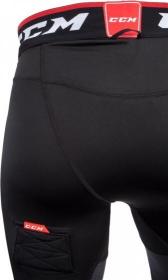 CCM Kalhoty se suspenzorem Compression Pant Jock SR