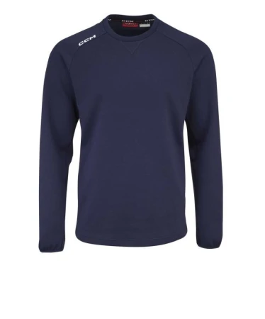 CCM Mikina Locker Room Fleece Crew SR POUZE Senior, XL, černá (VÝPRODEJ)