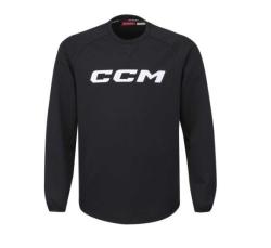CCM Mikina Locker Room Fleece Crew SR POUZE Senior, XL, černá (VÝPRODEJ)