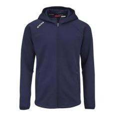 CCM Mikina Locker Room Full Zip Hoodie 2022 JR POUZE Junior, S, černá (VÝPRODEJ)