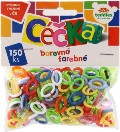 Céčka barevná set 150ks retro mix barev v sáčku