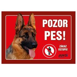 Cedulka Juko NĚMECKÝ OVČÁK Cedulka Juko NĚMECKÝ OVČÁK