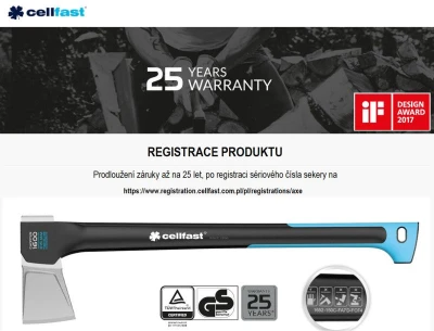 Cellfast Sekera 1100g UNIVERSAL ERGO S NÁSADOU FIBERGLASS