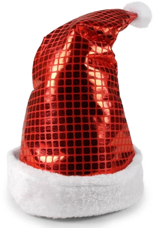 Čepice vánoční červená 43cm doplněk na vánoce Santa Claus