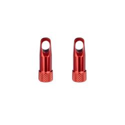 Čepičky galuskového ventilku s klíčem,hliník,červn Čepičky galuskového ventilku s klíčem,hliník,červn