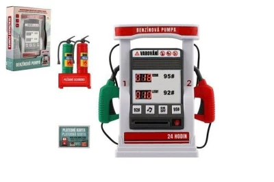 Čerpací stanice benzinová pumpa herní set na baterie Světlo Zvuk
