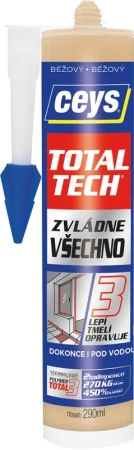 Ceys Lepidlo univerzální a tmel 290ml TOTAL TECH BÉŽ Ceys Lepidlo univerzální a tmel 290ml TOTAL TECH BÉŽ
