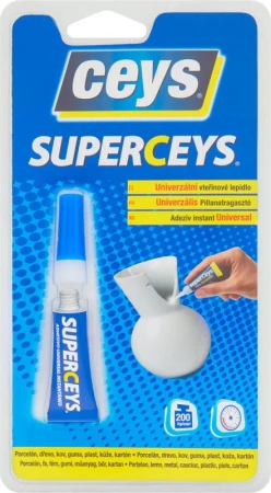 Ceys Lepidlo vteřinové 3g SUPERCEYS (1kapka 3sekundy) Ceys Lepidlo vteřinové 3g SUPERCEYS (1kapka 3sekundy)