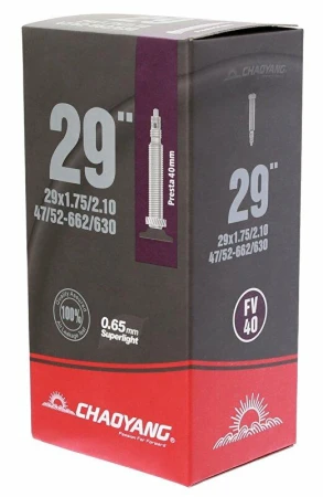 Chaoyang duše Superlight 29x1,75/2,1 (47/52-622) FV 40 mm Chaoyang duše Superlight 29x1,75/2,1 (47/52-622) FV 40 mm
