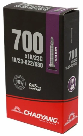 Chaoyang duše Superlite 700x18/23C (622/630) FV 48 mm Chaoyang duše Superlite 700x18/23C (622/630) FV 48 mm