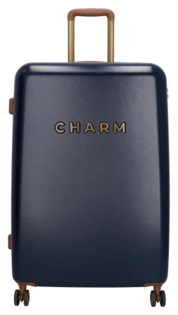 Charm London Capetown L tmavě modrý cestovní kufr