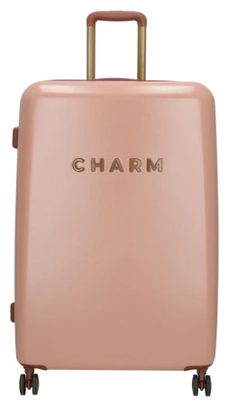 Charm London Capetown L růžový cestovní kufr
