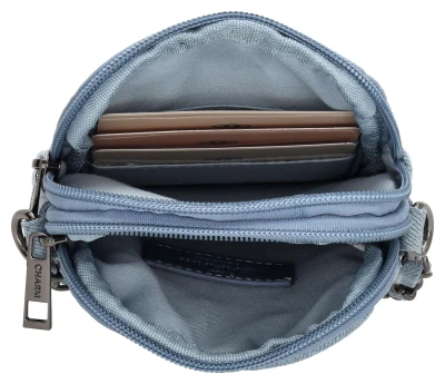 Charm London Hollywood W00600 světle modrá crossbody kabelka