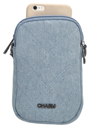 Charm London Hollywood W00600 světle modrá crossbody kabelka